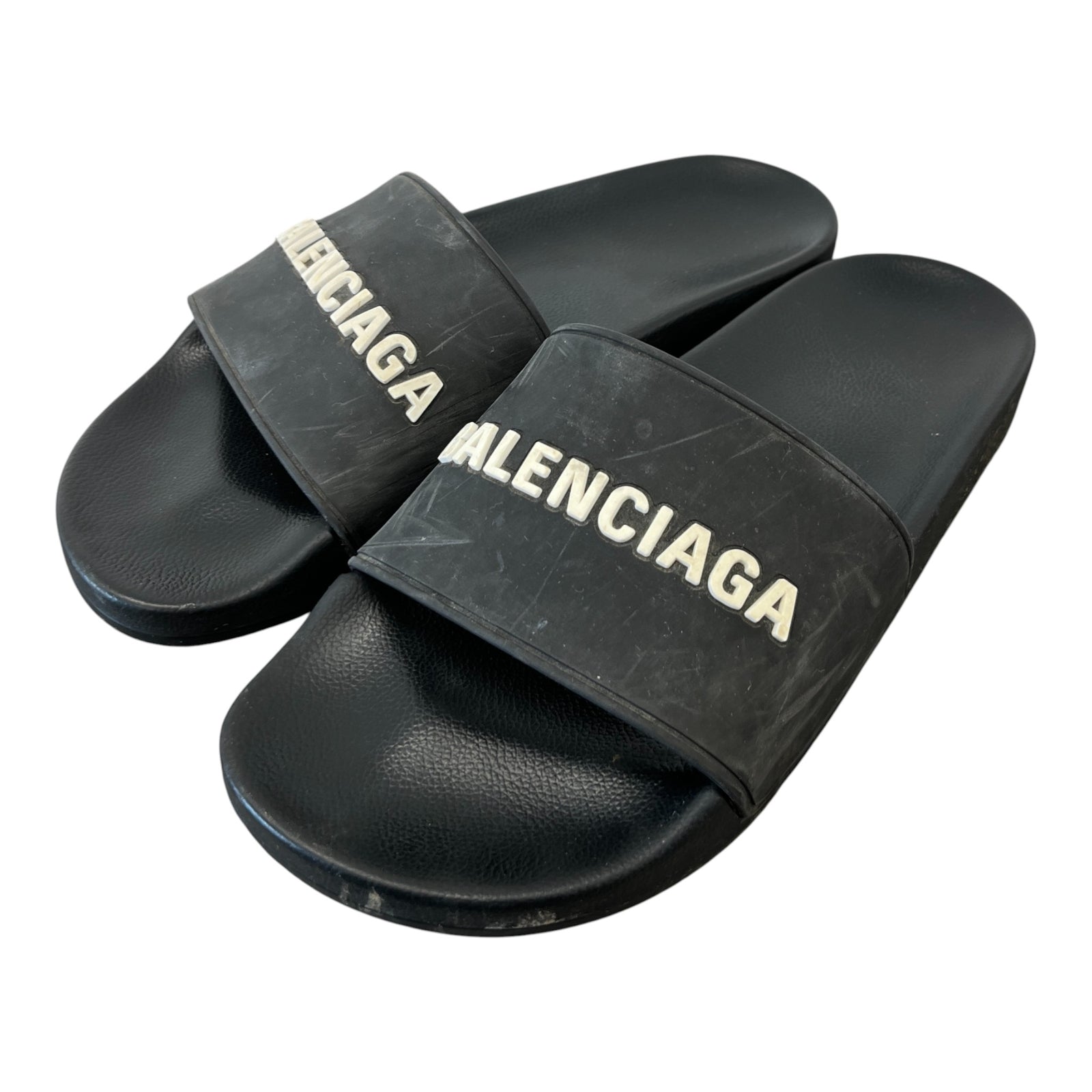 Men's Logo Slides Black Size EU 40 / UK 6 - Photo 9