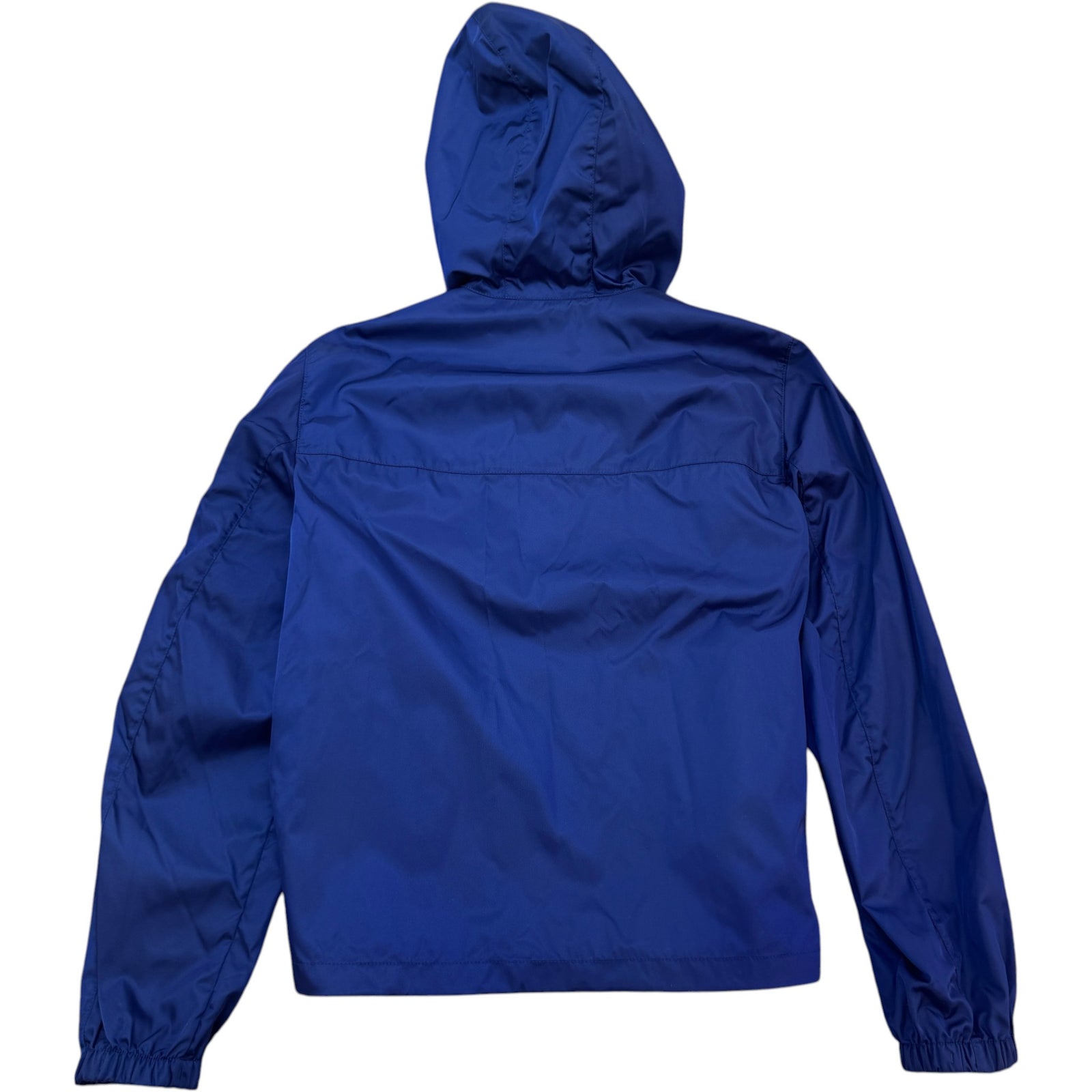 Men's RE-Nylon Plaque Logo Windbreaker Blue Size XL - Photo 2