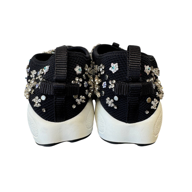 Women's Embellished Low Trainers Black Size EU 36.5 / UK 3.5