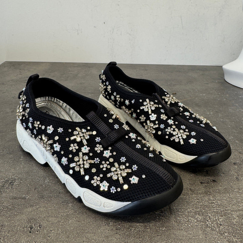 Women's Embellished Low Trainers Black Size EU 36.5 / UK 3.5