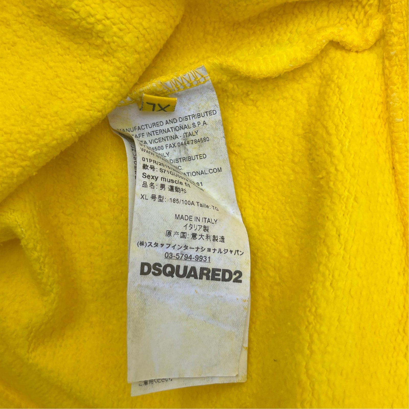 Men's Niagara Falls Print Sweatshirt Yellow Size XL - Photo 6