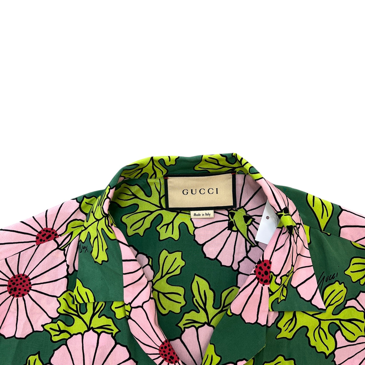 Men's X Ken Scott Floral Short Sleeve Shirt Green Size M - Photo 6