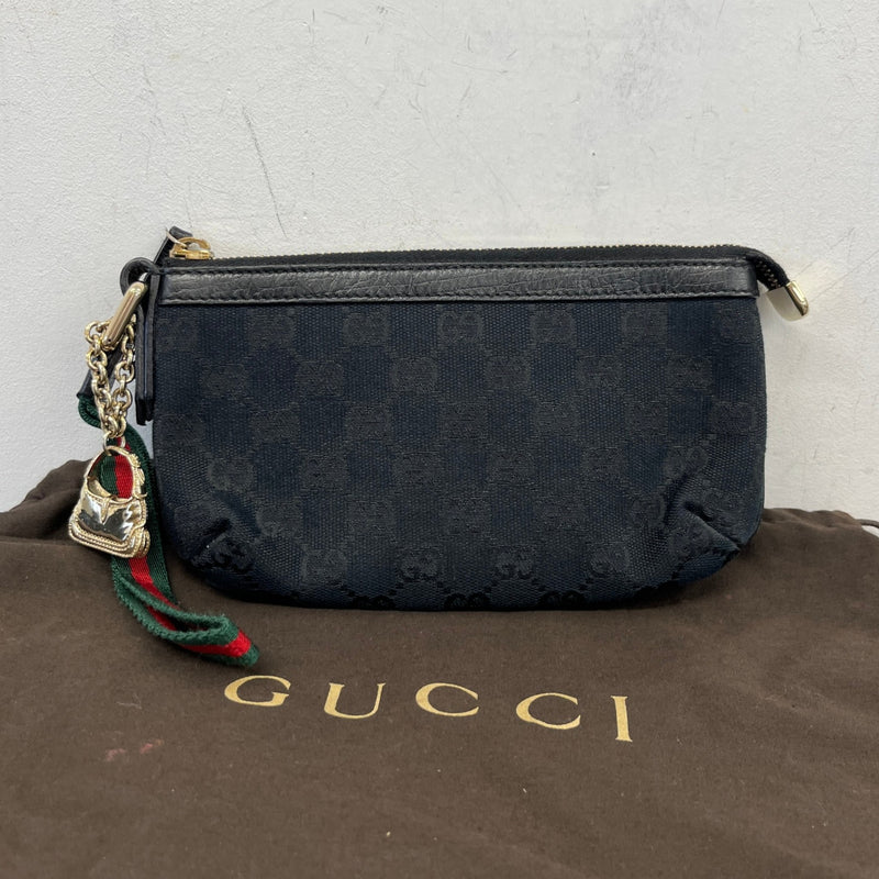 Women's Ophidia Web Wristlet Pouch Black