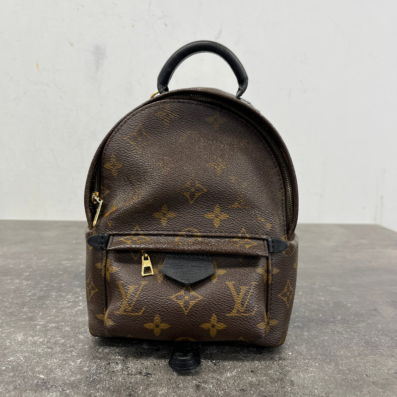 Women's Monogram Palm Springs Mini Backpack Brown