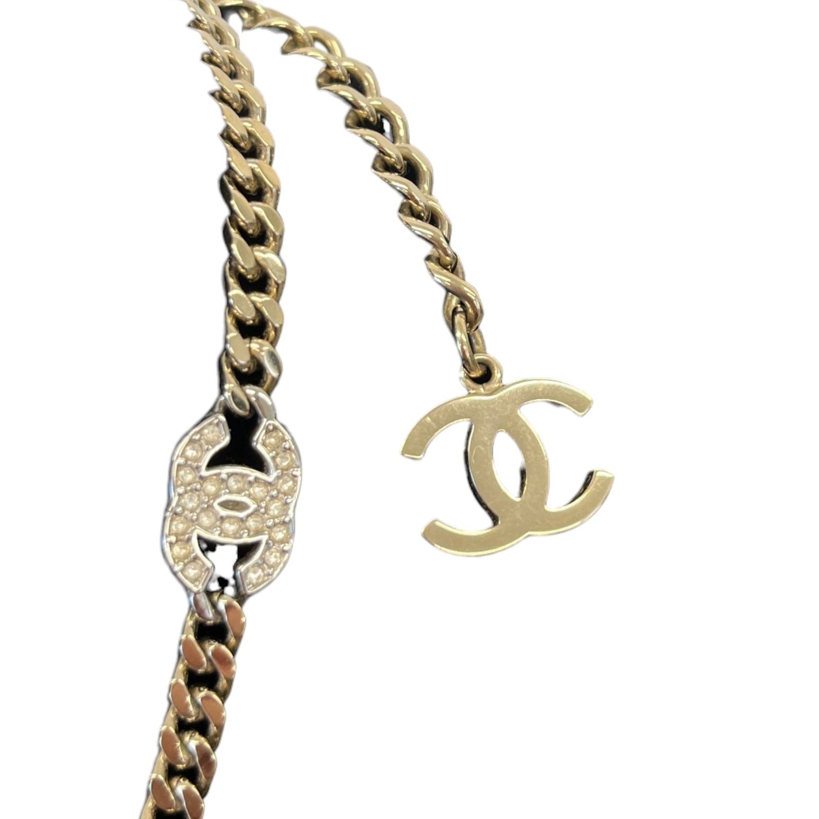 Women's Crystal Cc Choker Necklace Silver - Photo 5