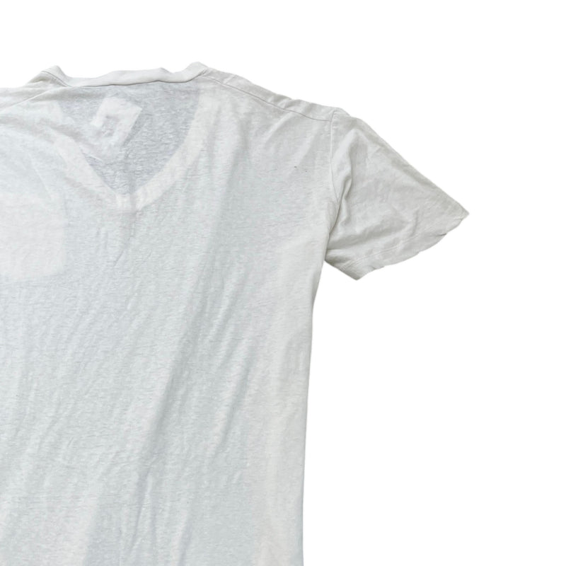Men's Deer Print T-Shirt Cream Size XXL