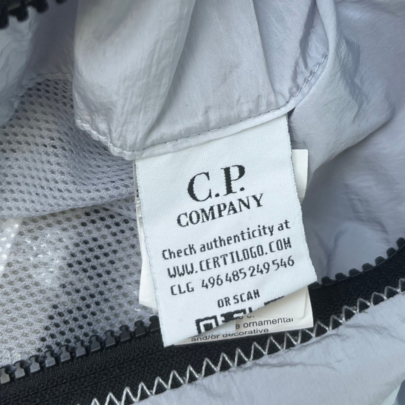 Men's Lens Logo Jacket Grey Size M - Photo 7