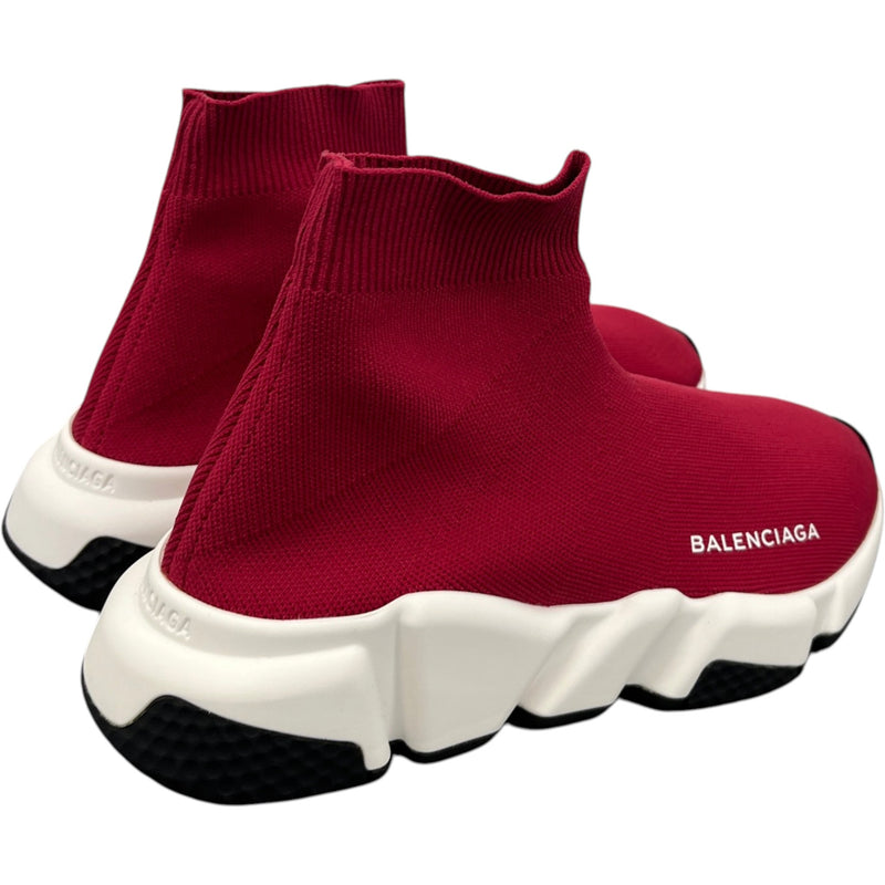 Women's Speed Sock High Trainers Burgundy Size UK 4 / EU 37