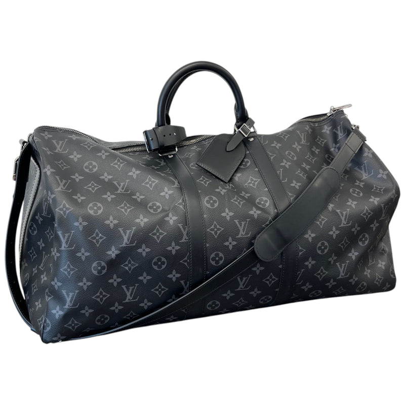 Men's Monogram Eclipse Keepall 55 Bandoulire Bag Black