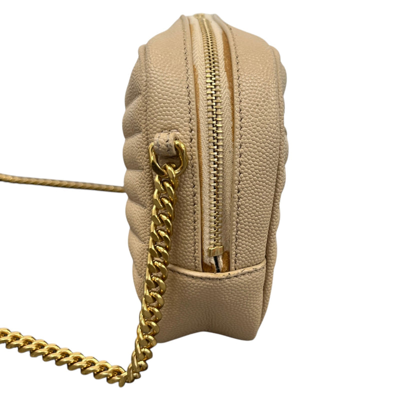 Women's Mini Lou Camera Crossbody Bag Beige
