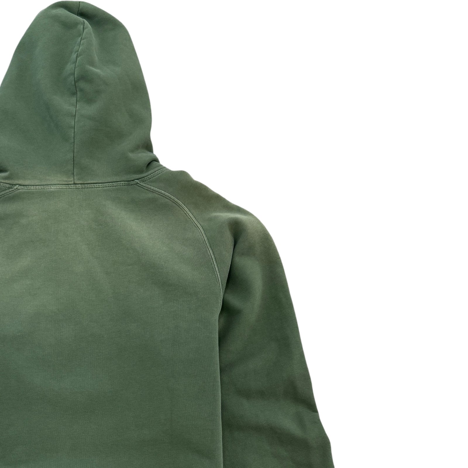 Men's Embroidered Logo Hoodie Khaki Size S - Photo 4