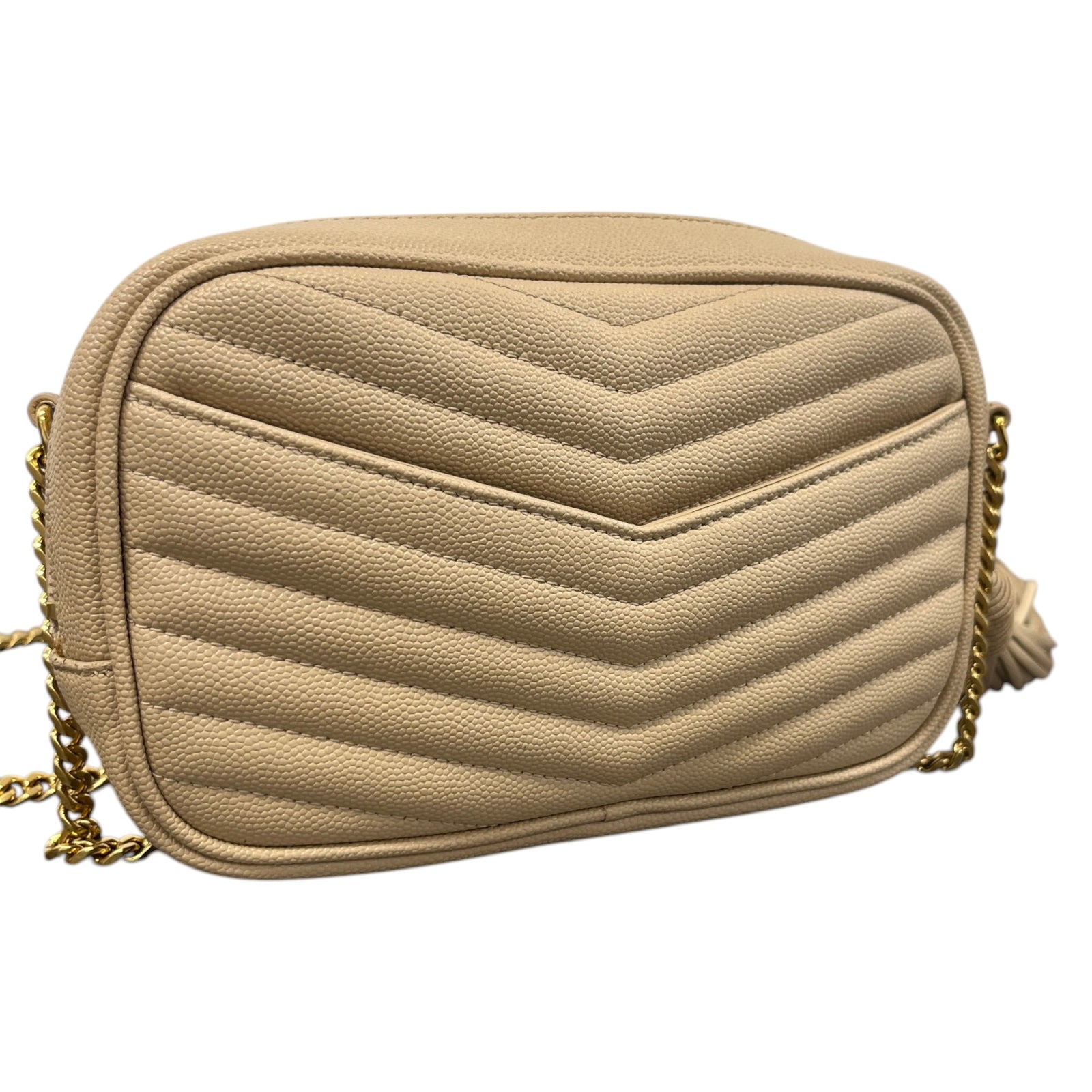 Women's Mini Lou Camera Crossbody Bag Beige - Photo 8