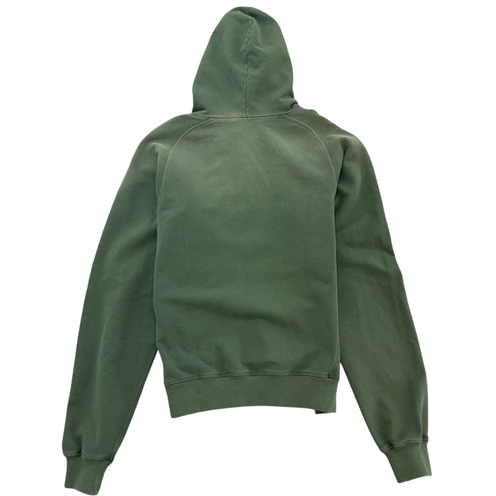 Men's Embroidered Logo Hoodie Khaki Size S - Photo 2