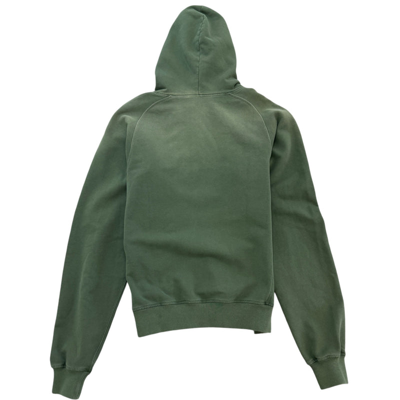 Men's Embroidered Logo Hoodie Khaki Size S