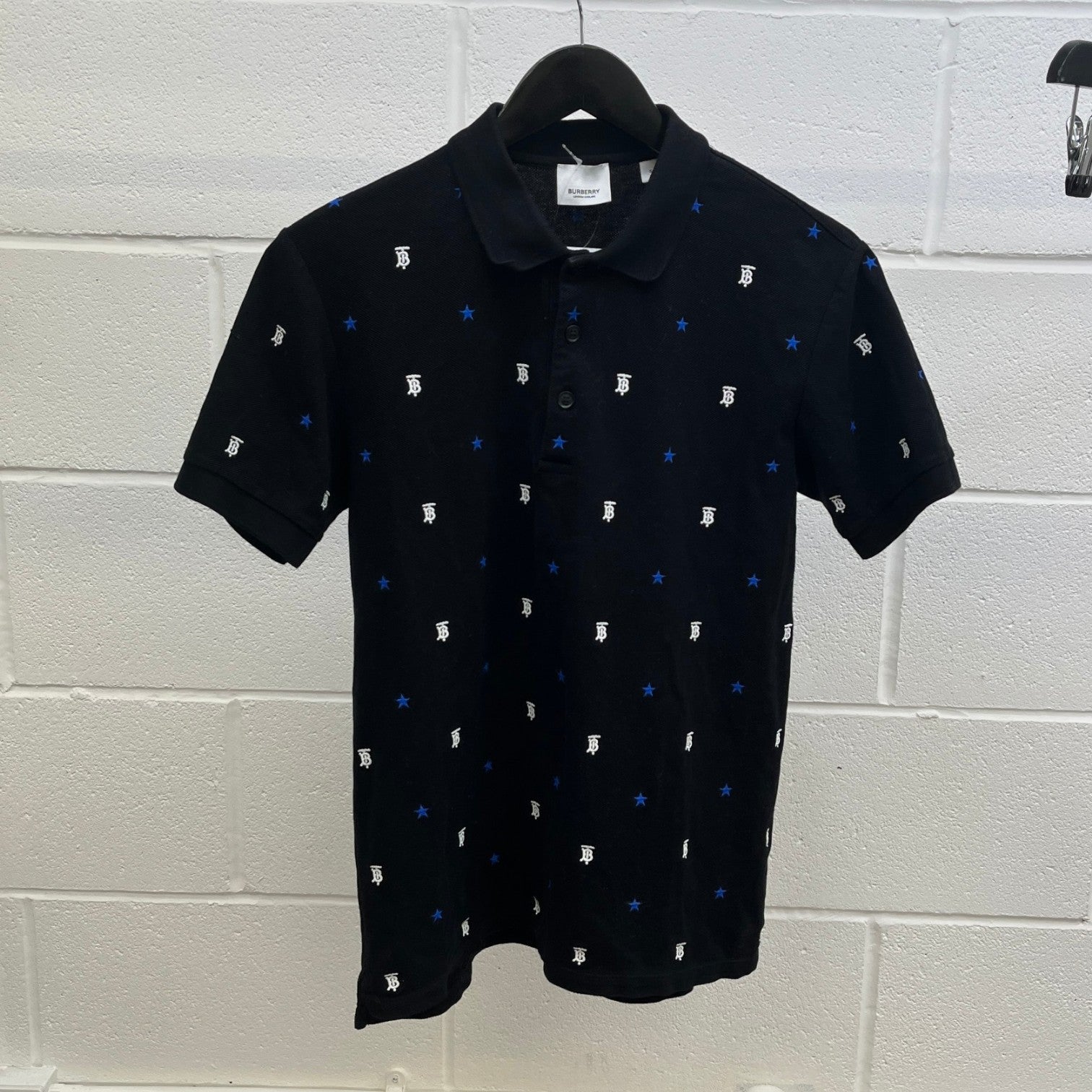 Men's Monogram Stars Polo Shirt Black Size S - Photo 8
