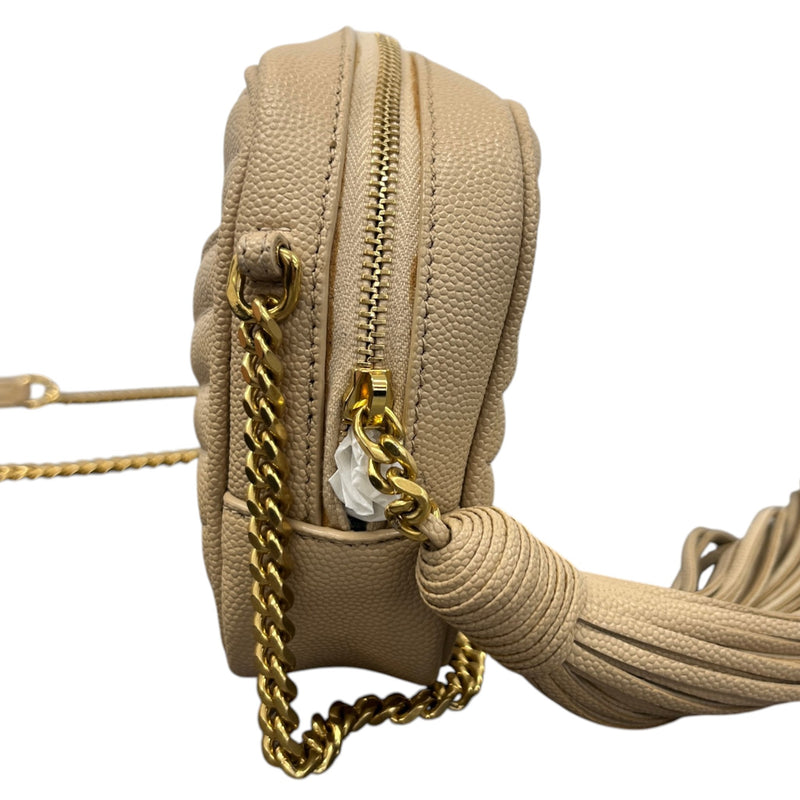 Women's Mini Lou Camera Crossbody Bag Beige