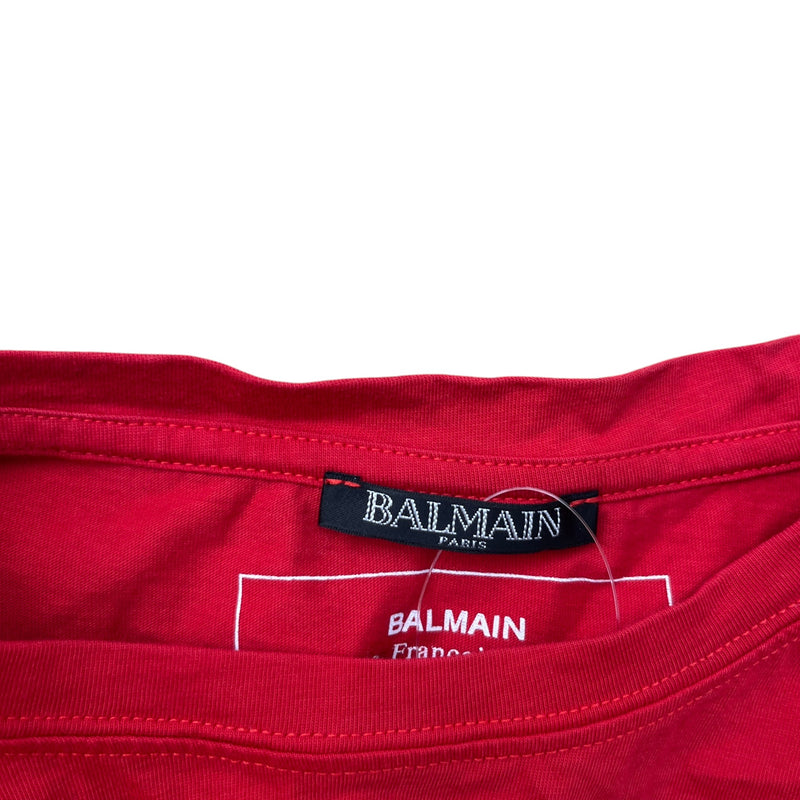 Men's Logo Print T-Shirt Red Size S