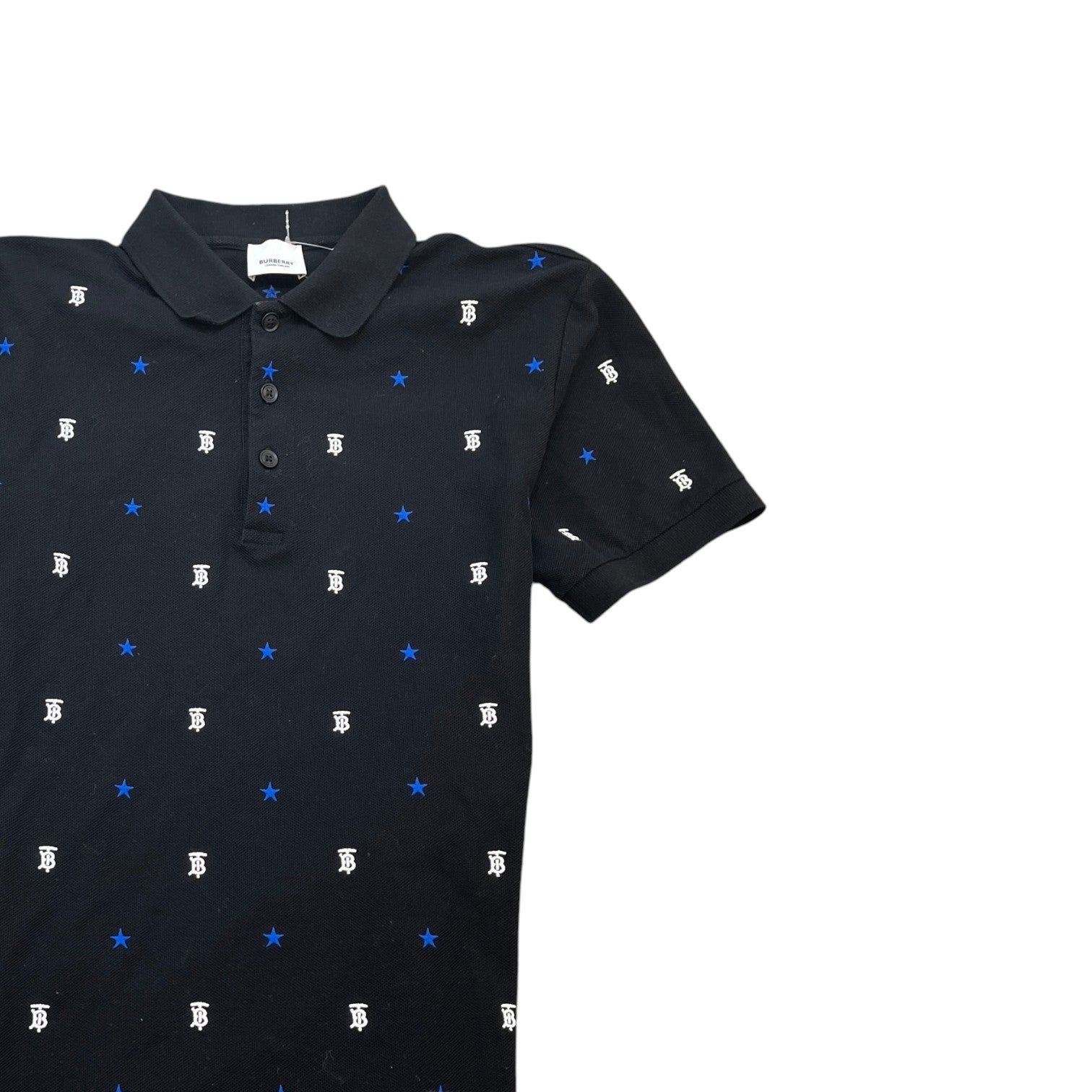 Men's Monogram Stars Polo Shirt Black Size S - Photo 3