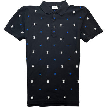 Men's Monogram Stars Polo Shirt Black Size S