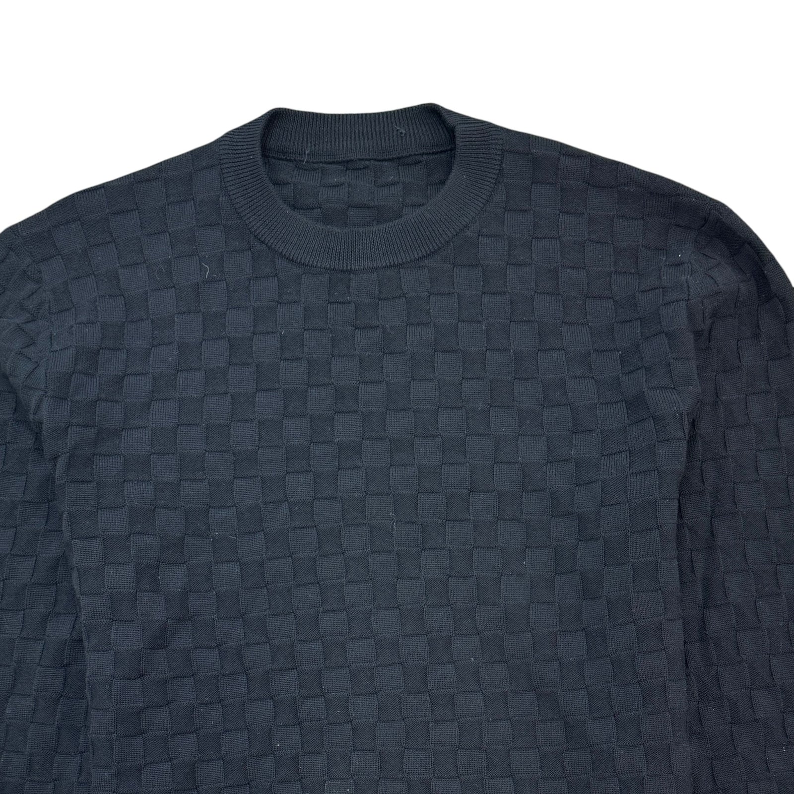 Men's Damier Sweatshirt Black Size S - Photo 3