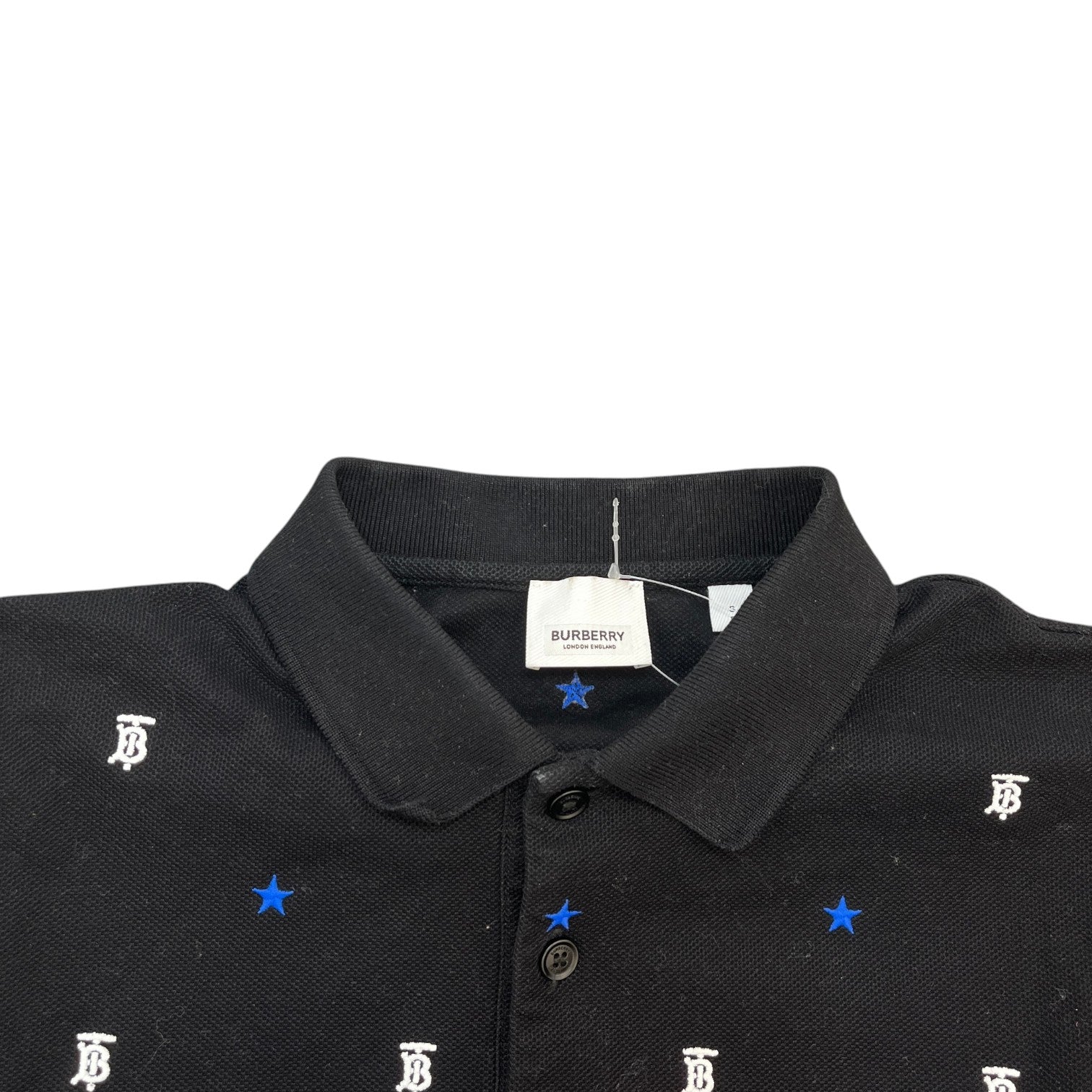 Men's Monogram Stars Polo Shirt Black Size S - Photo 5
