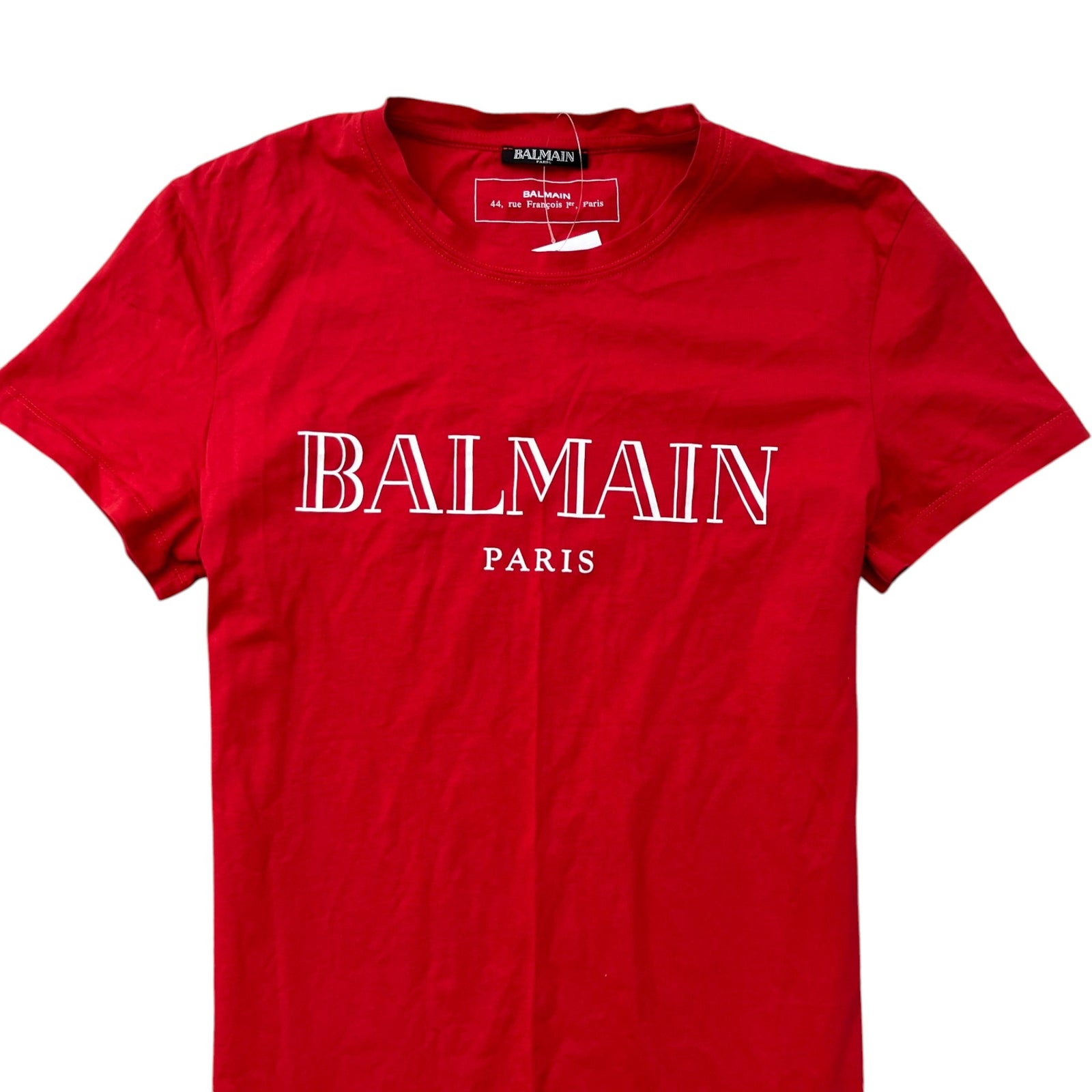Men's Logo Print T-Shirt Red Size S - Photo 5