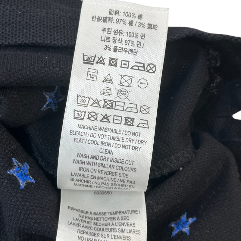 Men's Monogram Stars Polo Shirt Black Size S