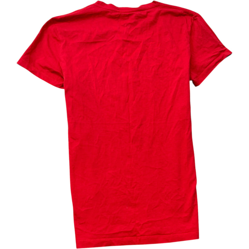 Men's Logo Print T-Shirt Red Size S