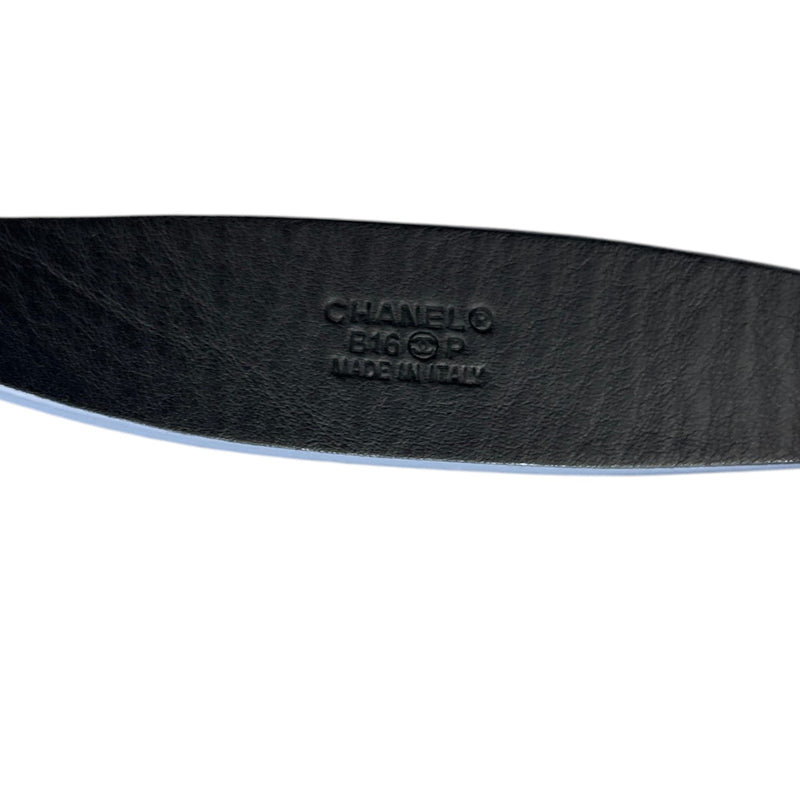 Women's Cc Logo Belt Blue Size 80CM / UK 8