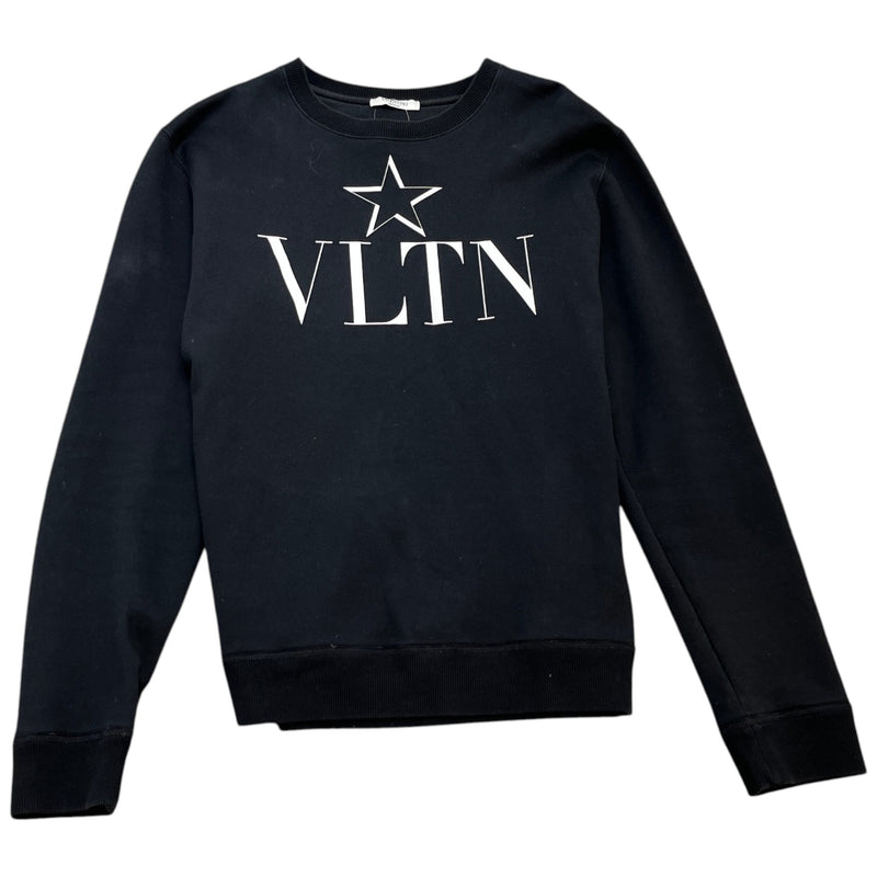 Men's Logo Print Sweatshirt Black Size M