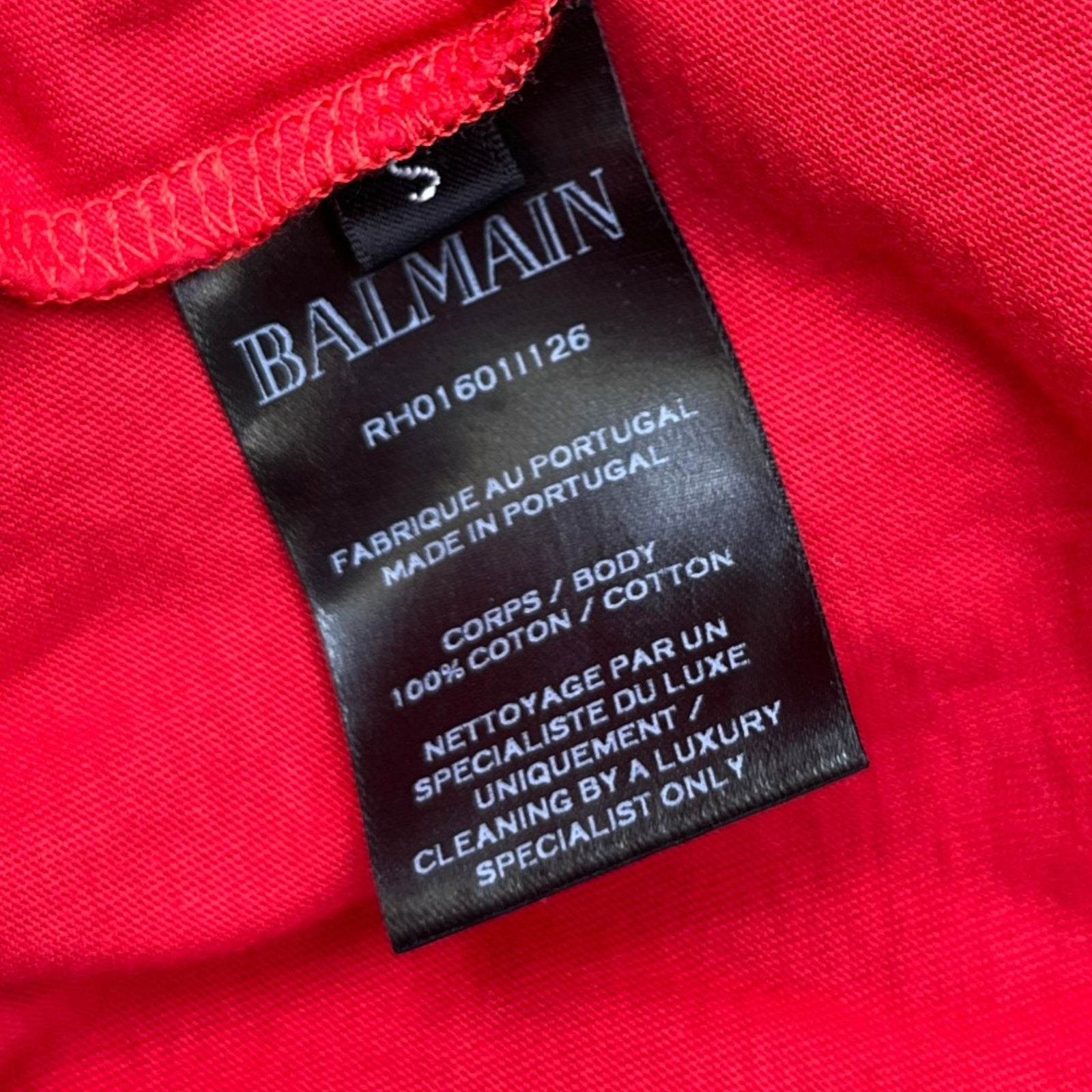 Men's Logo Print T-Shirt Red Size S - Photo 6