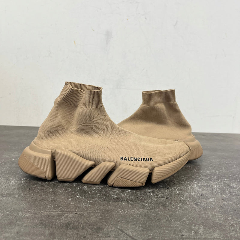 Women's Speed Sock High Trainers Beige Size UK 6 / EU 39