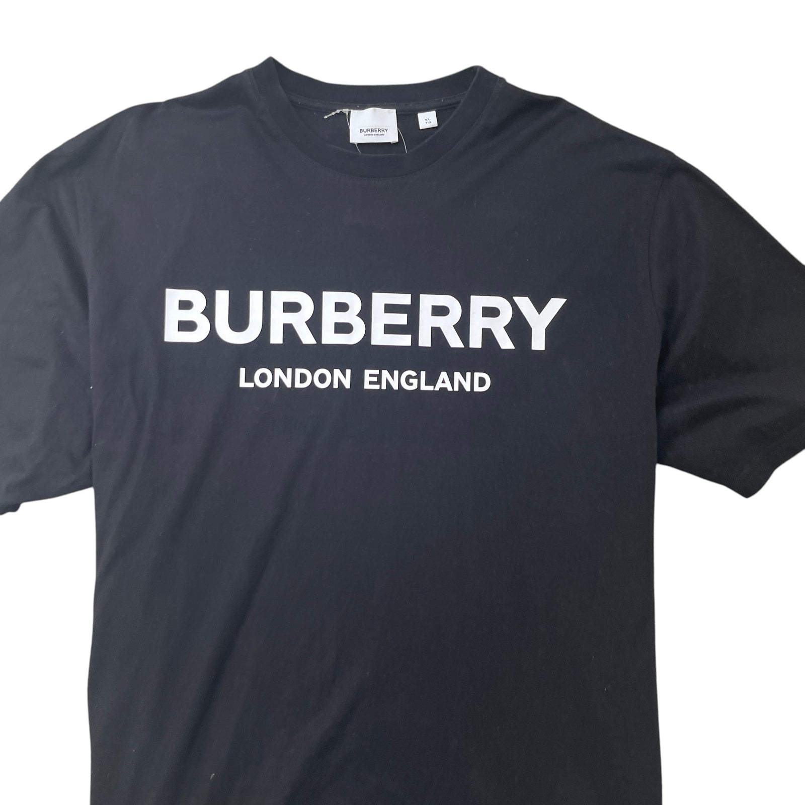 Men's Logo Print T-Shirt Black Size XL - Photo 5