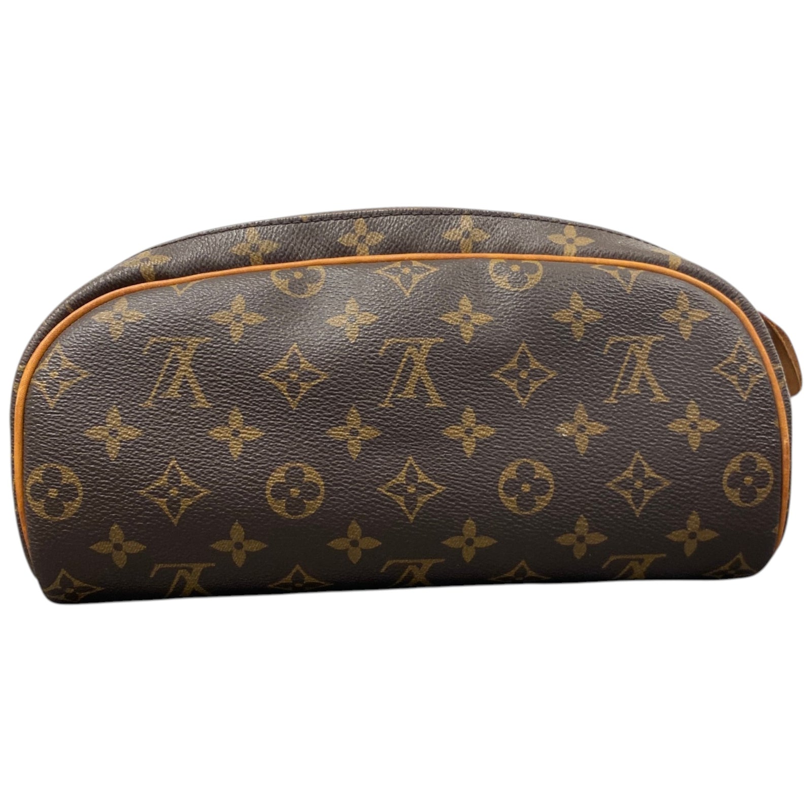 Men's Monogram Dopp Kit Toiletry Bag Brown - Photo 3