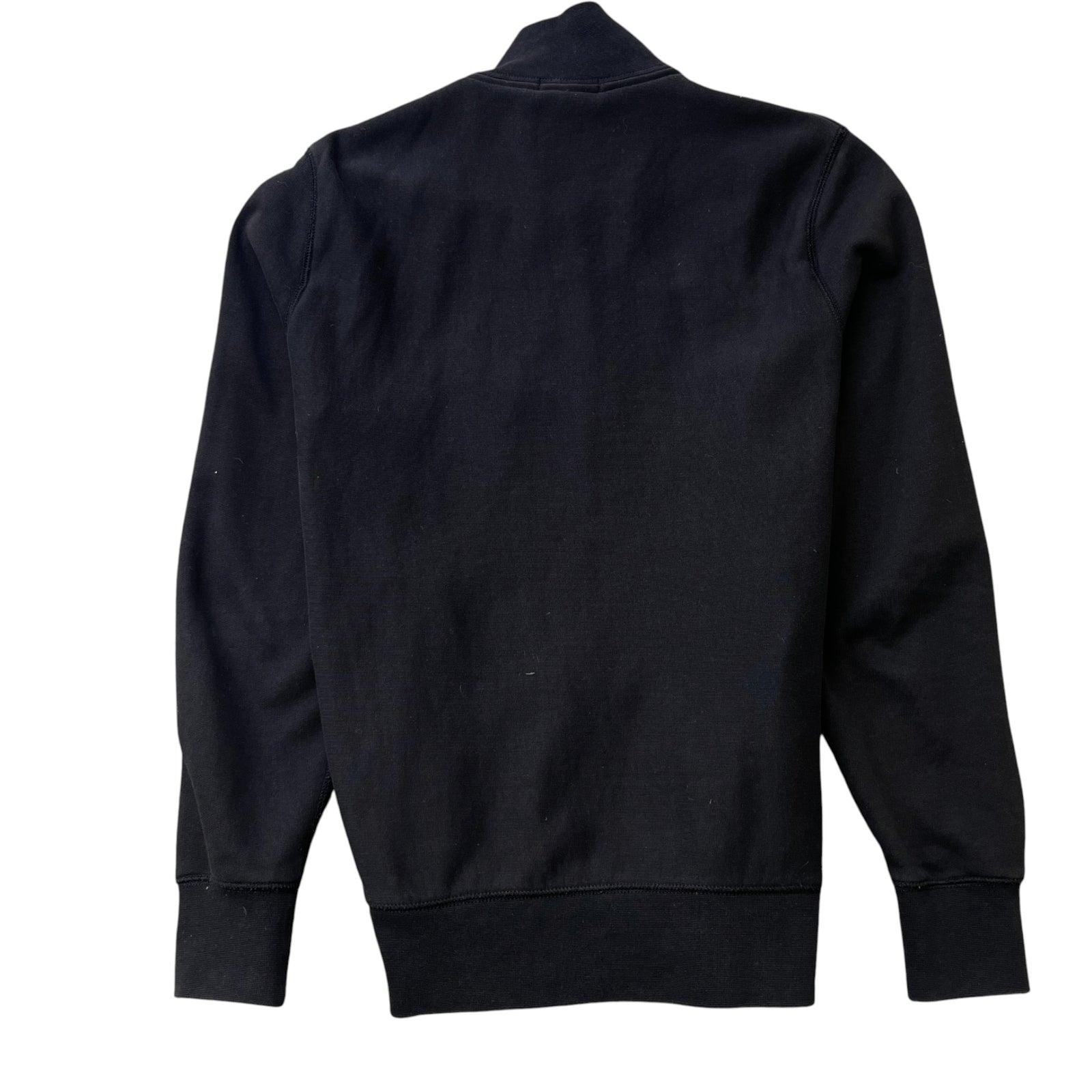 Men's Brit Check Full Zip Sweatshirt Black Size M - Photo 2