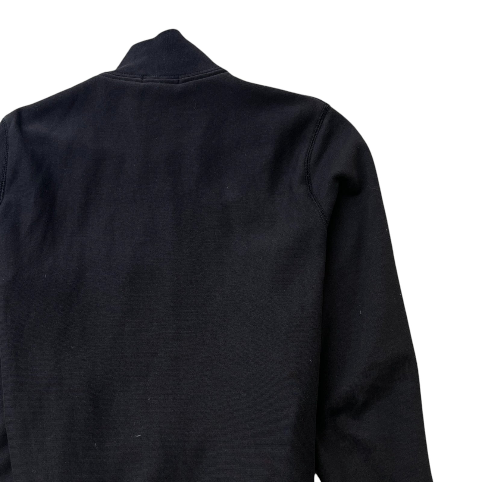 Men's Brit Check Full Zip Sweatshirt Black Size M - Photo 4