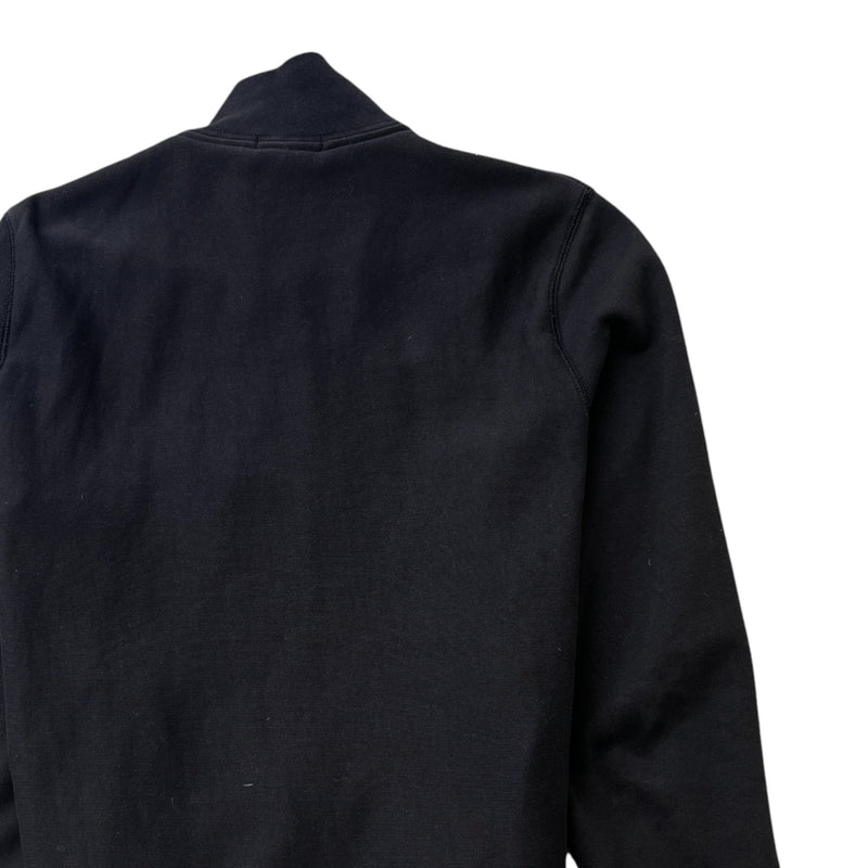 Men's Brit Check Full Zip Sweatshirt Black Size M