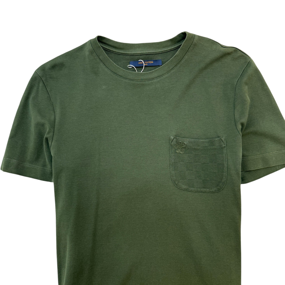 Men's Damier Pocket T-Shirt Khaki Size S - Photo 3