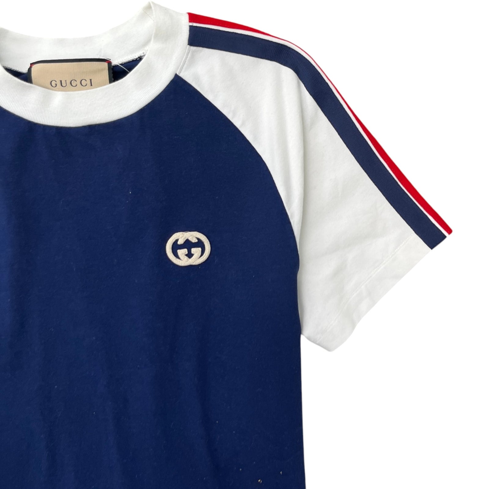 Men's Embroidered Logo T-Shirt Navy Size XS - Photo 5