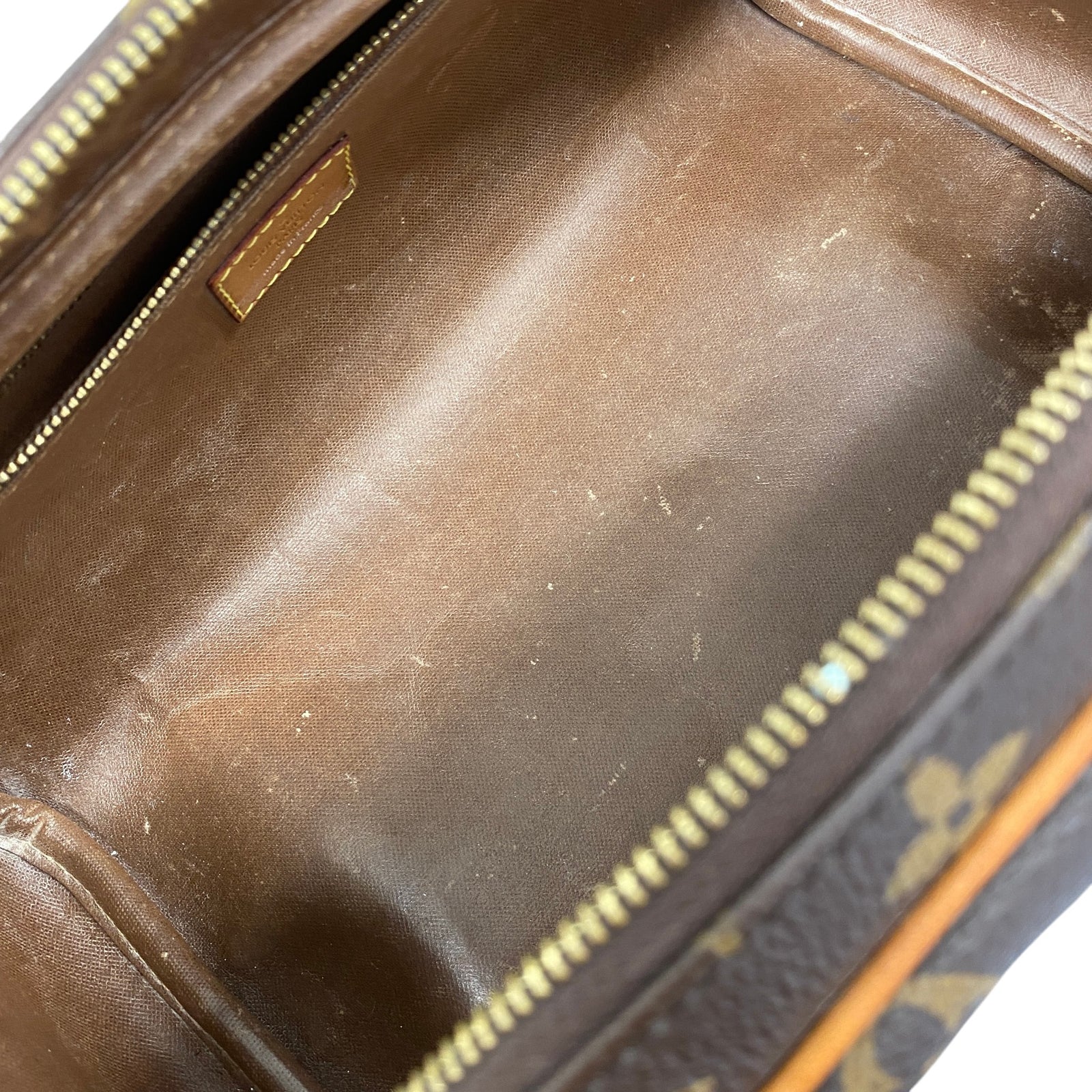 Men's Monogram Dopp Kit Toiletry Bag Brown - Photo 5