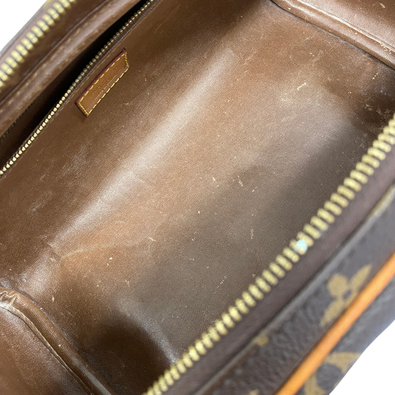 Men's Monogram Dopp Kit Toiletry Bag Brown