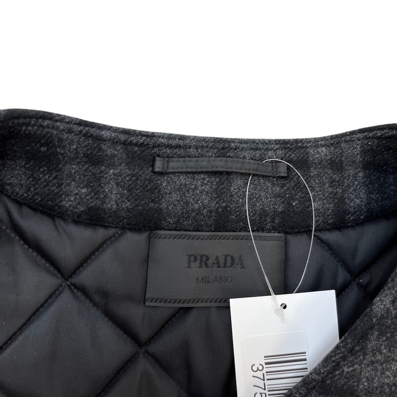 Men's Triangle Logo Plaid Gilet Black Size L - Photo 8