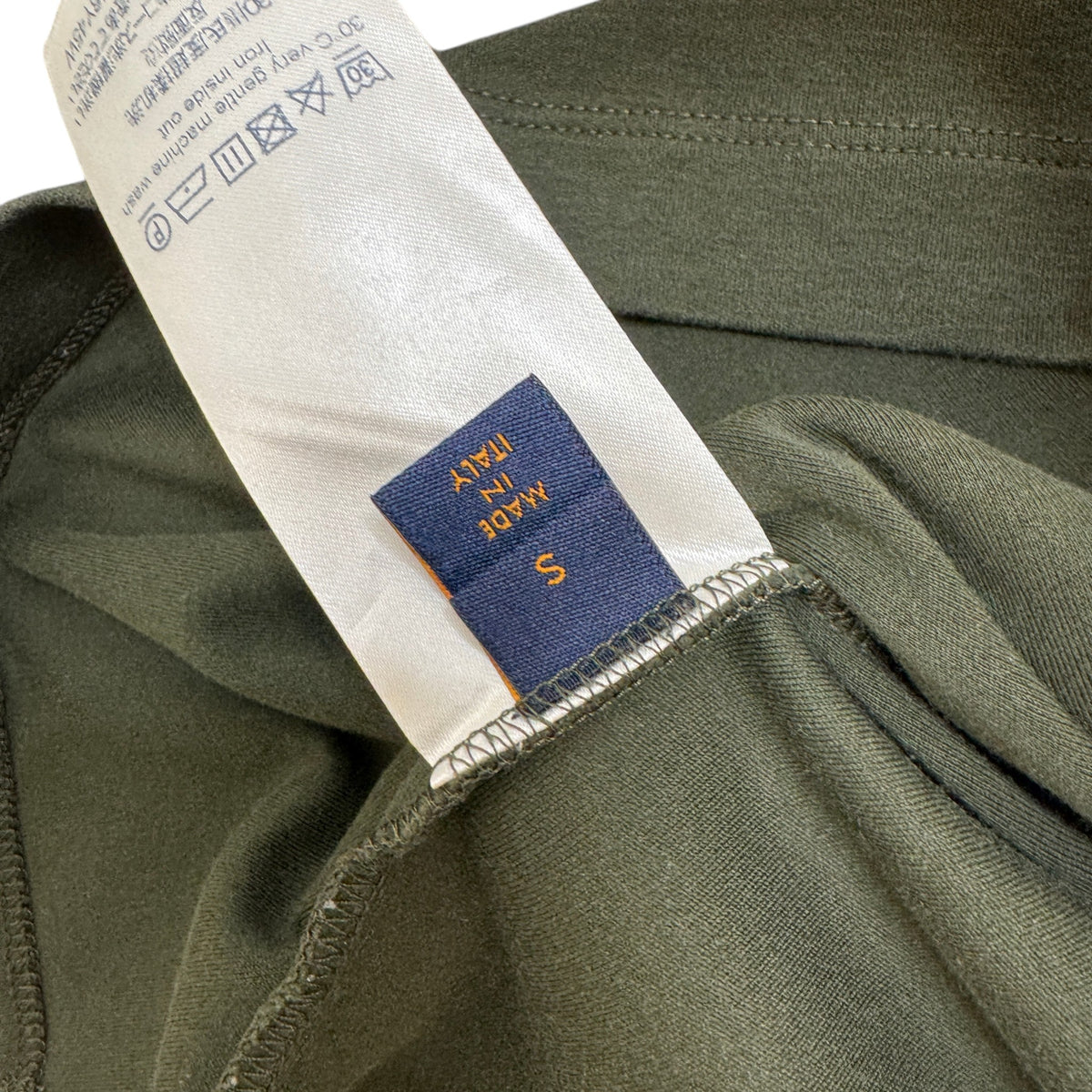 Men's Damier Pocket T-Shirt Khaki Size S - Photo 5