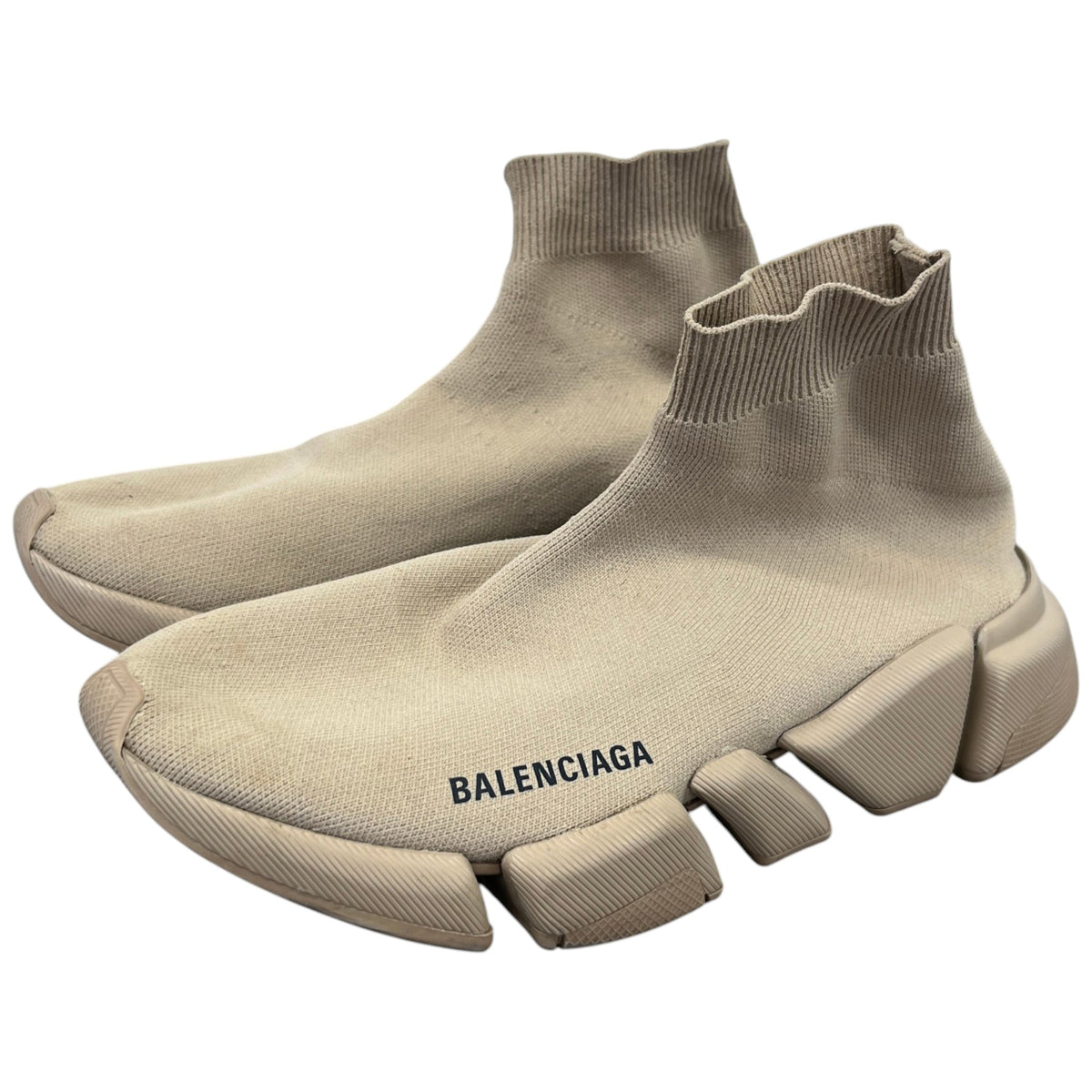Women's Speed Sock High Trainers Beige Size UK 6 / EU 39 - Photo 9