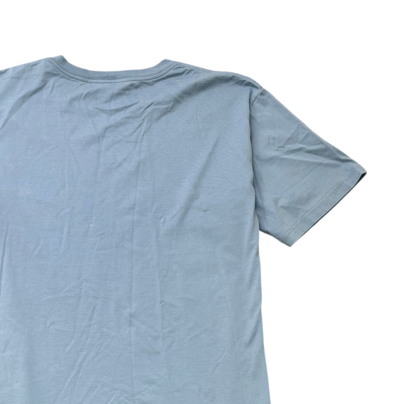 Men's Logo Print T-Shirt Blue Size M