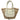 Women's Medium Raffia Marcie Basket Bag Cream