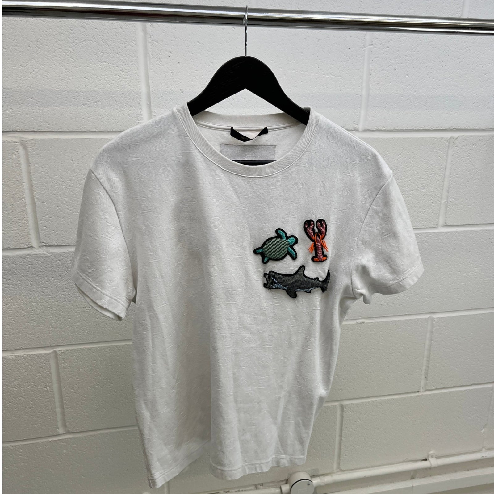 Men's Monogram Ocean Beads And Animals T-Shirt White Size S - Photo 9