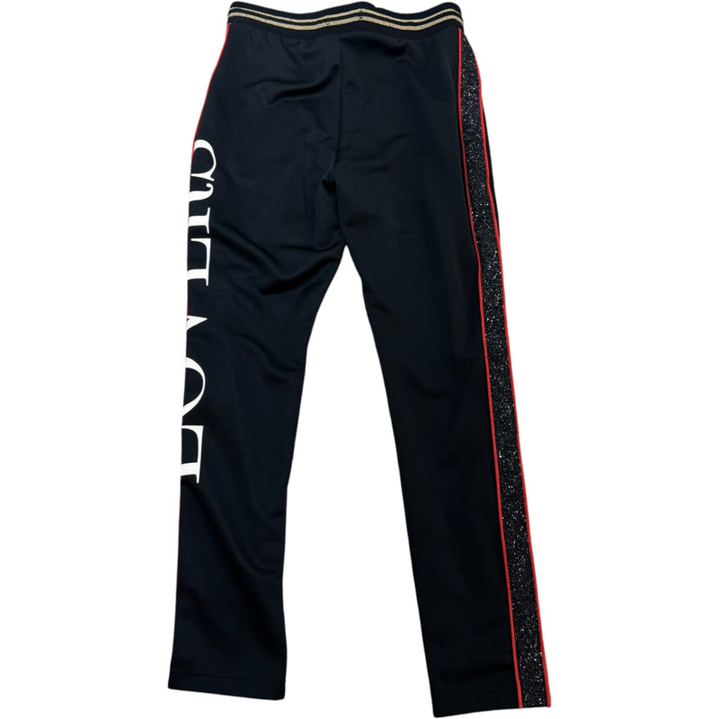 Men's Glitter Tape Joggers Black Size L / W34