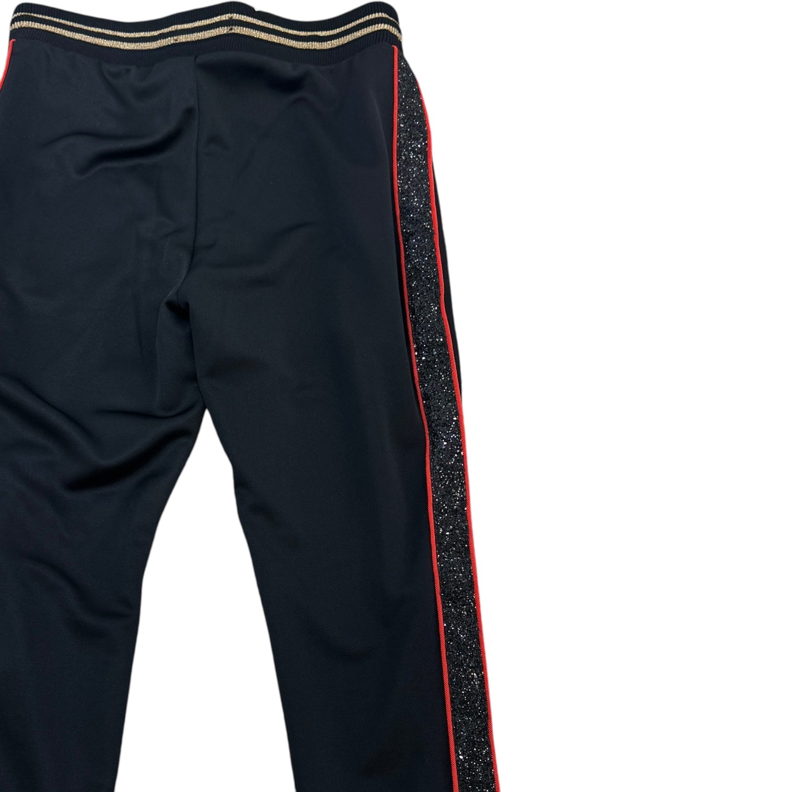 Men's Glitter Tape Joggers Black Size L / W34 - Photo 4