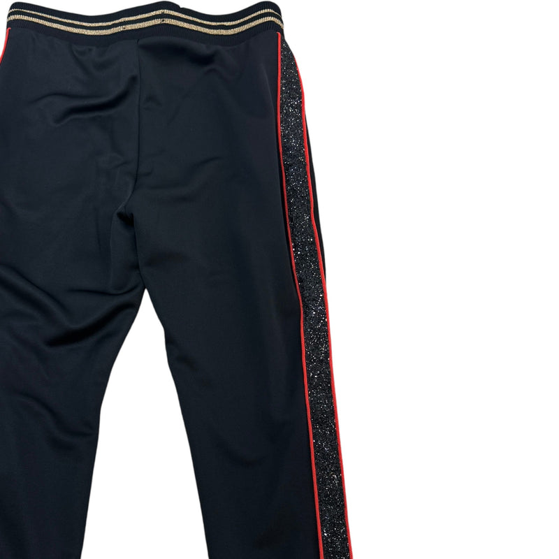 Men's Glitter Tape Joggers Black Size L / W34